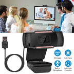 1080P USB Webcam 170 Degree Vertical Adjustment with Clip