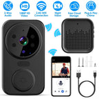 1080P WiFi Security Doorbell Camera 2-Way Audio Free Cloud Storage