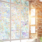 Decorative Rainbow Window Stained Glass Effect Privacy Film