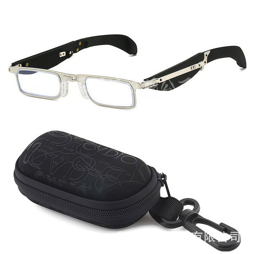 Foldable Anti-Blue Light Reading Glasses with Case, Anti Eyestrain/Glare Computer Reading Glasses
