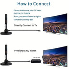 10ft Coax Cable HD Digital TV Antenna with Magnetic Base
