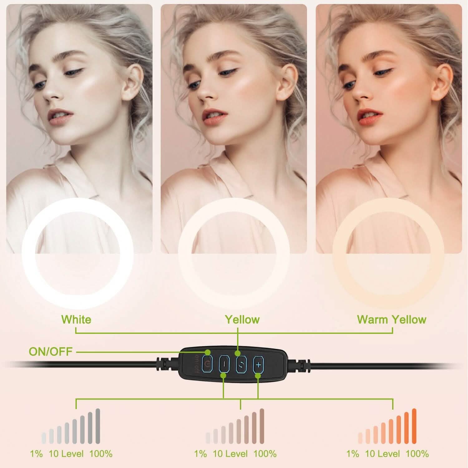 10in 120 LEDs Selfie Ring Light