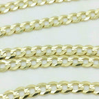 10K Solid Yellow Gold Cuban Chain 2.6mm Necklace