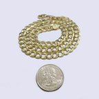 10K Yellow Gold Miami Cuban Curb Link Chain 6mm Necklace