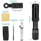 10X-300X Zoom Monocular Telescope High Definition Phone Telephoto Lens