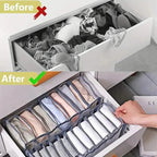 11 Grid Sock Underwear Storage Box Mesh Closet Organizer
