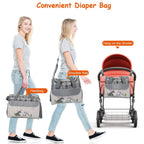 11-Piece Set: Multifunctional Diaper Handbags with Food Bag