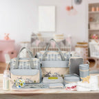 11-Piece Set: Multifunctional Diaper Handbags with Food Bag