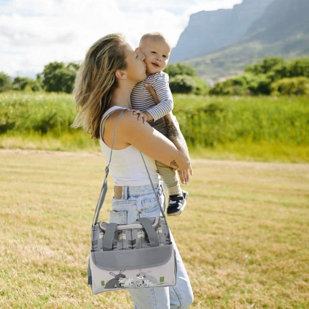 11-Piece Set: Multifunctional Diaper Handbags with Food Bag