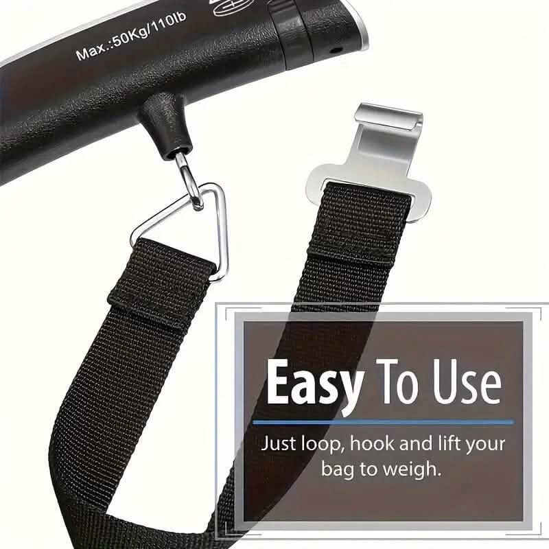 110lb/50kg Capacity Digital Luggage Scale with LCD Display