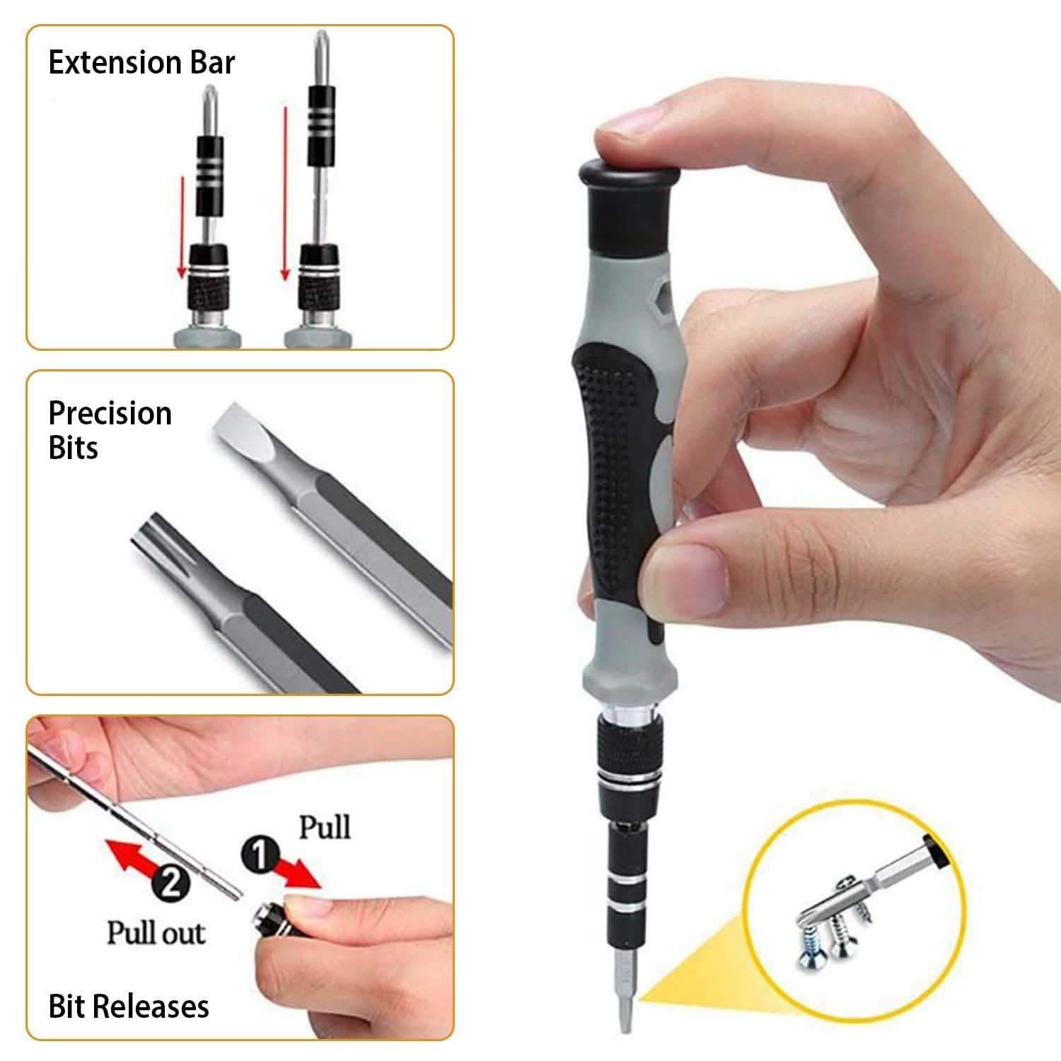 115-in-1 Magnetic Screwdriver Repair Tool Set