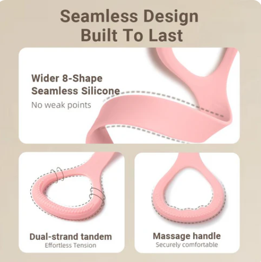 Silicone Figure 8 Resistance Exercise Bands