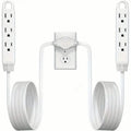 12-Foot Long Extension Cord Power Strip with 6 Feet on Each Side 13A 125V 1625W
