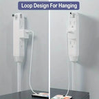 12-Foot Long Extension Cord Power Strip with 6 Feet on Each Side 13A 125V 1625W