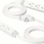 12-Foot Long Extension Cord Power Strip with 6 Feet on Each Side 13A 125V 1625W