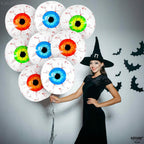 12-Pack: 22 Inch Halloween Eyeball Balloons