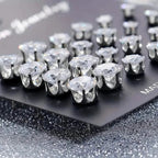 12-Pairs: Fashion Stainless Steel Stud Earrings