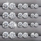 12-Pairs: Fashion Stainless Steel Stud Earrings