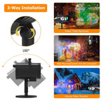 12 Patterns LED Projector Lights IP65 Waterproof Ocean Wave Projector Lamp with Remote Control Timer