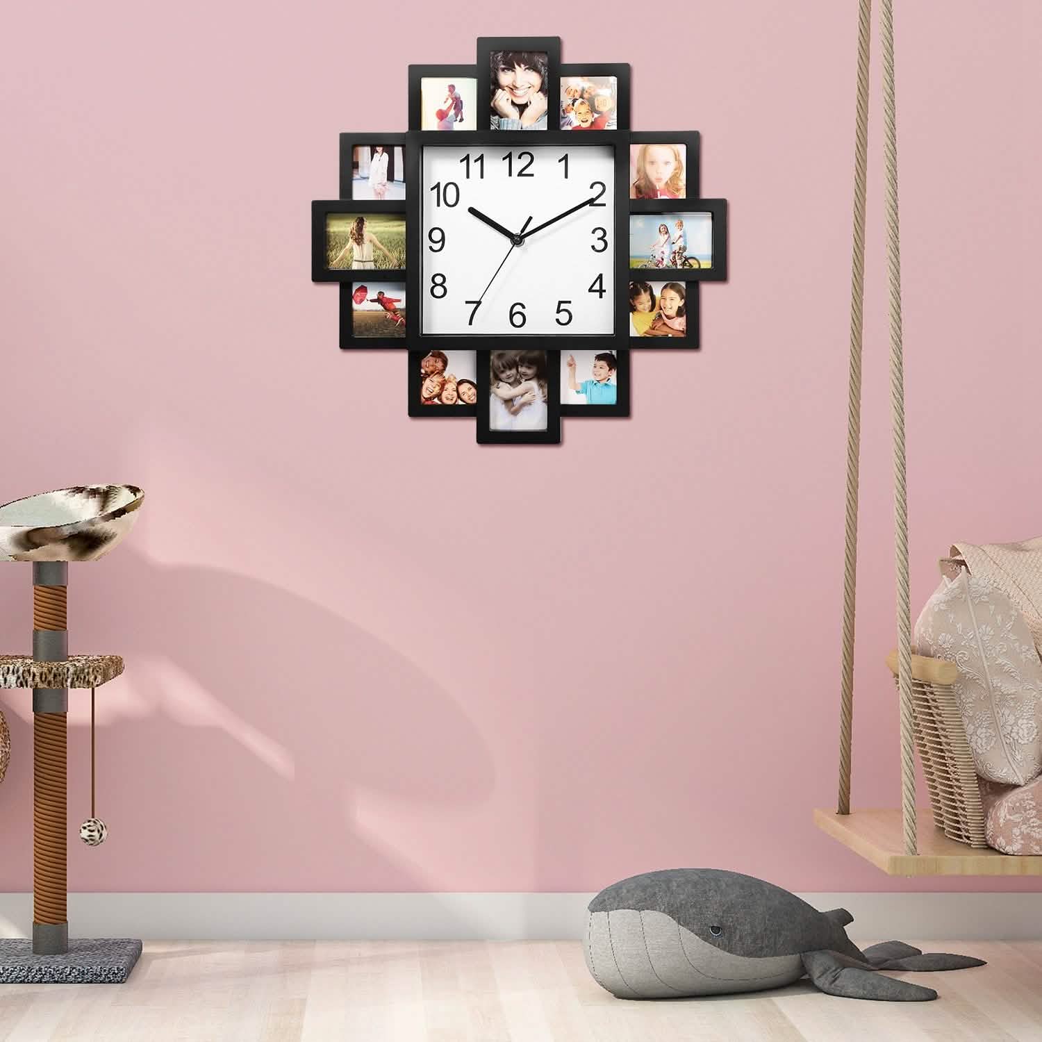 12-Picture Display Wall Clock