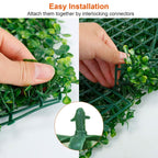 12-Piece: Artificial Boxwood Plant Grass