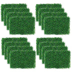 12-Piece: Artificial Boxwood Plant Grass
