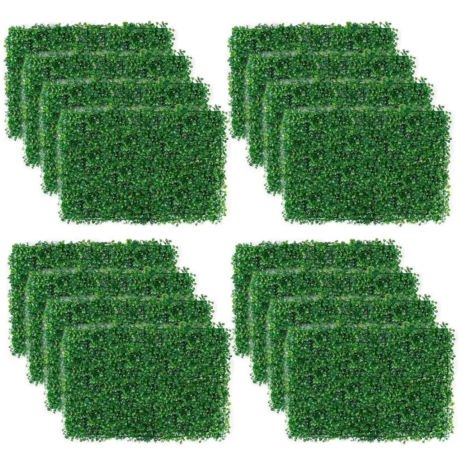 12-Piece: Artificial Boxwood Plant Grass