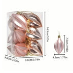 12-Pieces: Christmas Tree Pendant Decorations