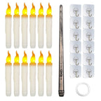 12-Pieces: Flameless LED Magic Floating Candles