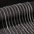 12-Pieces: Stainless Steel Clavicle Necklace Set