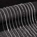 12-Pieces: Stainless Steel Clavicle Necklace Set