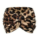 Printed Cross Yoga Headband, Print Hair Band Wide Elastic Hair Band, Twist Knot Headbands