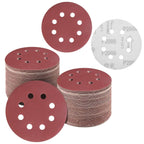 120-Pack: 5-Inch 8 Hole Round Sandpapers