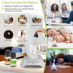 120ml Cool Mist Humidifier Ultrasonic Aroma Essential Oil Diffuser