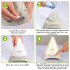 120ml Cool Mist Humidifier Ultrasonic Aroma Essential Oil Diffuser