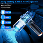 120W 9000PA Cordless Handheld Car Vacuum Cleaner with Searchlight