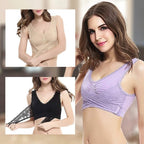 3-Pack: Floral Lace-Paneled Modesty Bras
