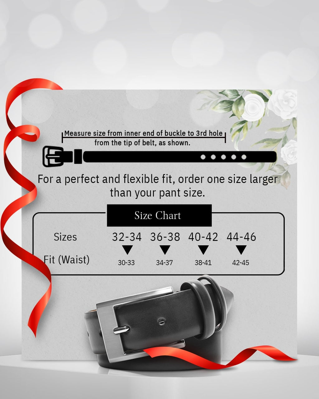 Genuine Leather Belt for Men – Zinc Alloy Buckle, 1.25" Strap