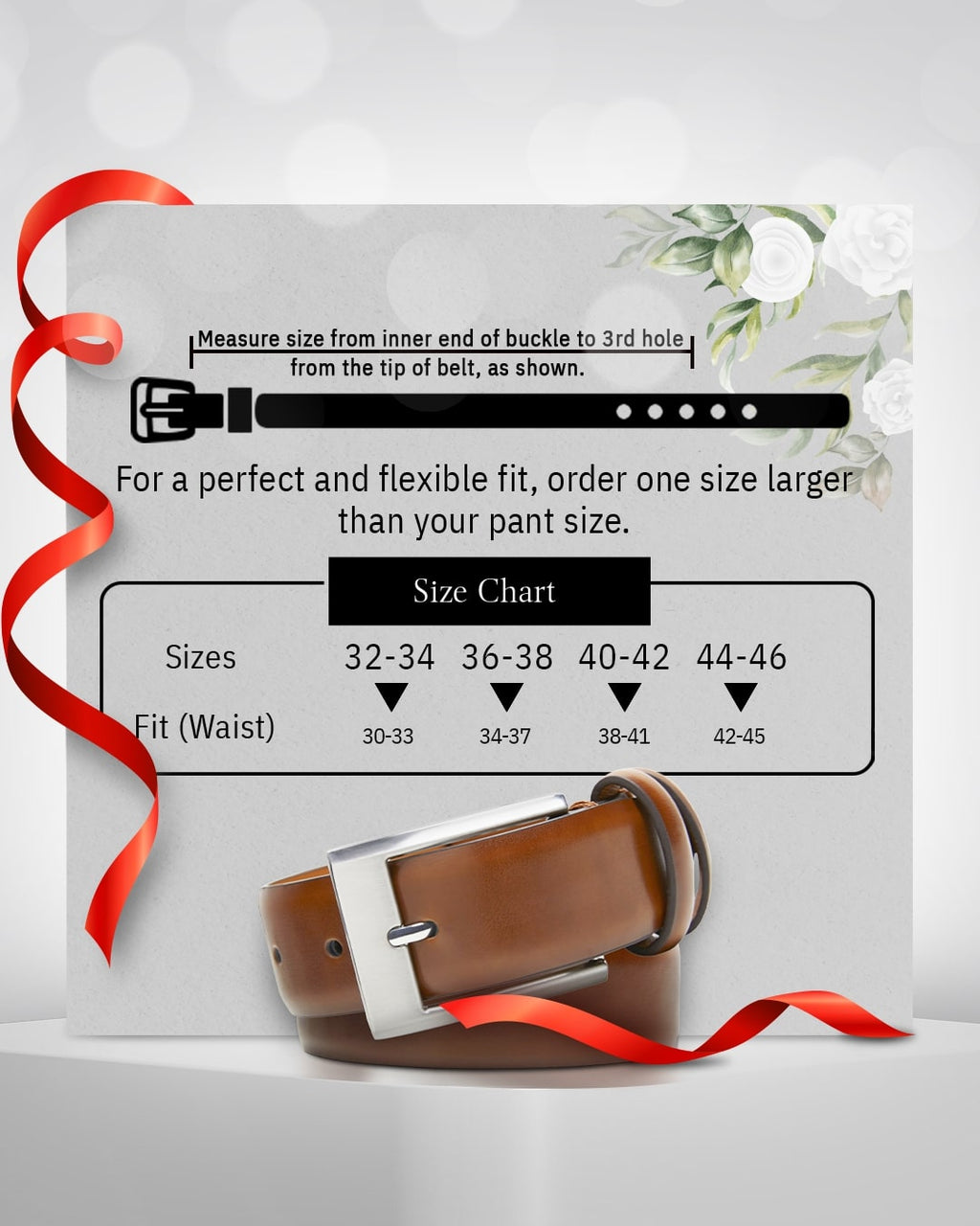Genuine Leather Belt for Men – Zinc Alloy Buckle, 1.25" Strap