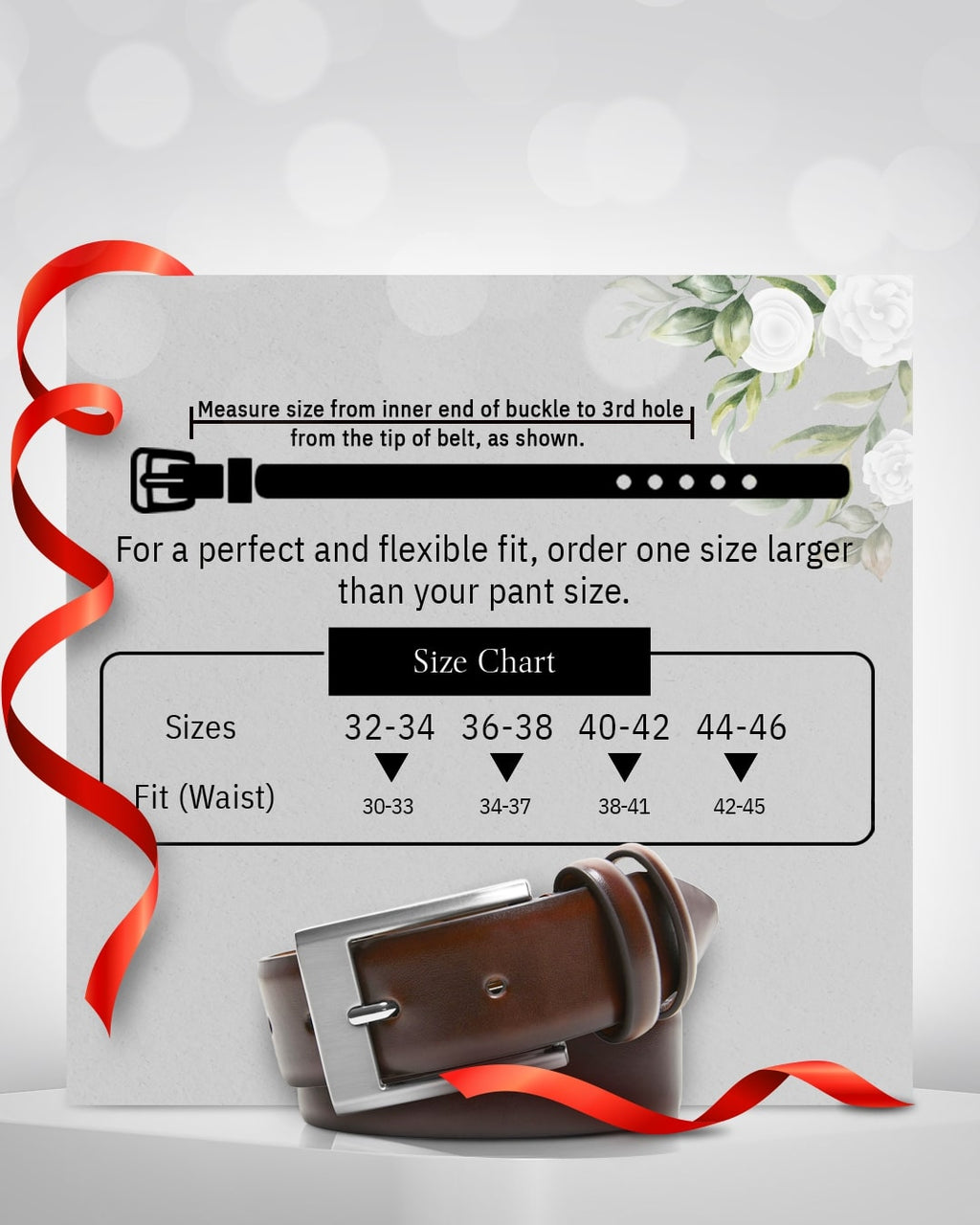 Genuine Leather Belt for Men – Zinc Alloy Buckle, 1.25" Strap