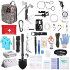 125-Pieces: Emergency Survival Gear Tactical for Outdoor Adventure
