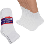 Cotton Non-Binding Diabetic & Circulatory Quarter Socks (12-Pairs)