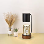Japanese Minimalist Candle Warmer Lamp | Wooden Base Dimmable Wax Melter