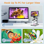 12MP Ultra-Precise Focusing Soldering Microscope