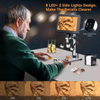 12MP Ultra-Precise Focusing Soldering Microscope