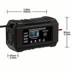 12V Intelligent Pulse Repair Smart Battery Charger with LCD Display