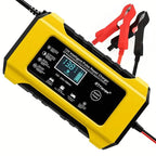 12V Intelligent Pulse Repair Smart Battery Charger with LCD Display