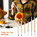 13-Pieces: Halloween Pumpkin Stainless Steel Carving Kit