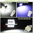 13-Pieces: T10 31mm Festoon LED Light