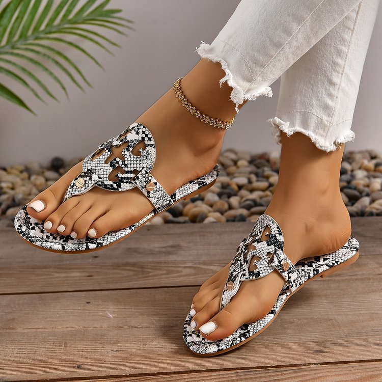Women's Fashionable Plain Color Slide Sandals, Casual Comfortable Flat Sandals,Boho Casual Sandals